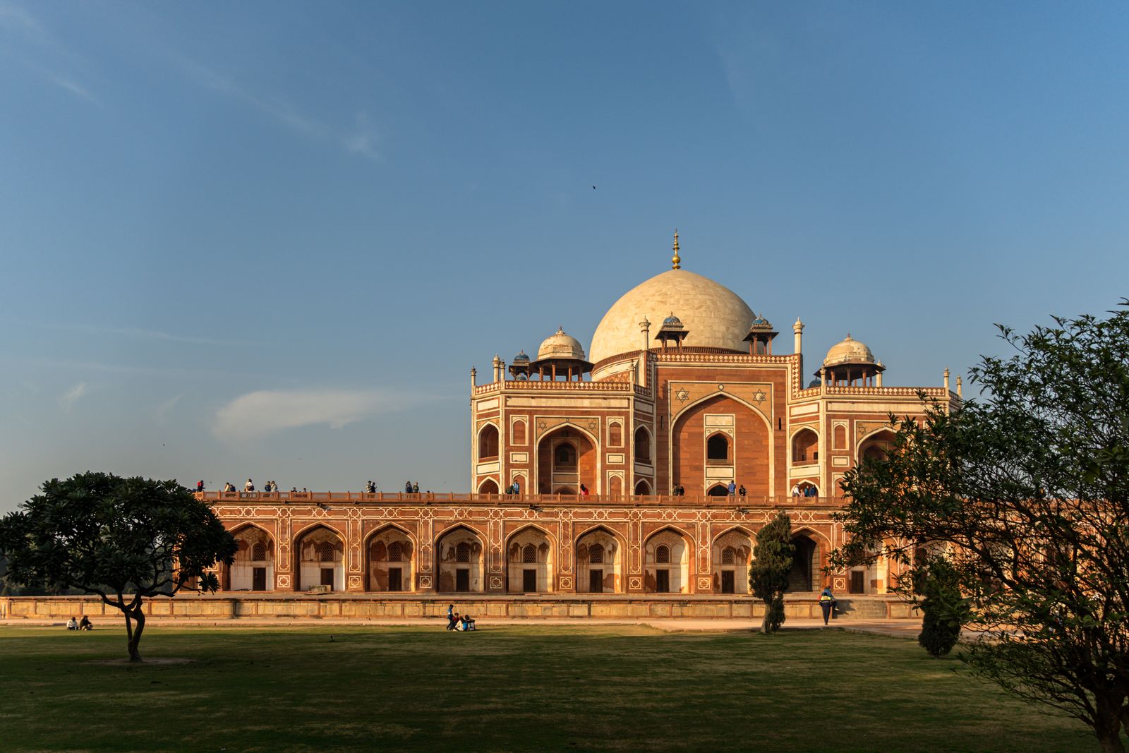 Humayun’s Tomb in New Delhi at sunset, illustrating event staffing in Delhi